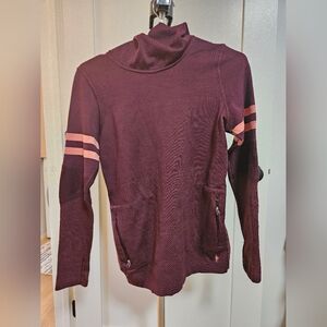 Smartwool Intraknit 250 Women's Burgundy Longsleeve With Hood